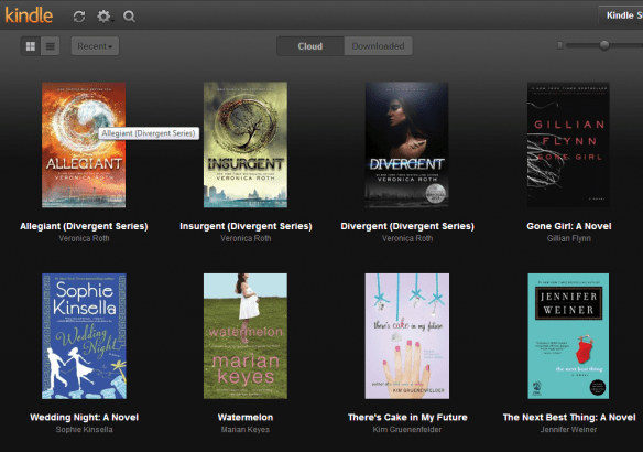 A peek at some of my Kindle library