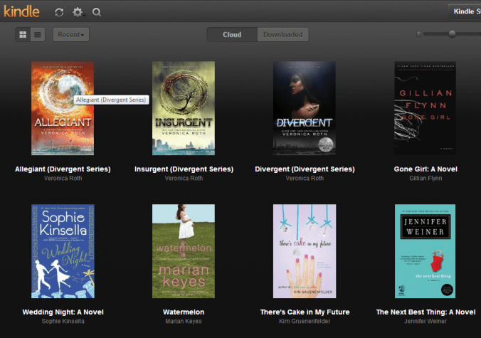 A peek at some of my Kindle library
