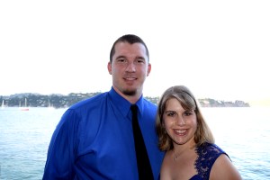 My husband and I at the Bar Mitzvah in San Francisco. Sept. 2014